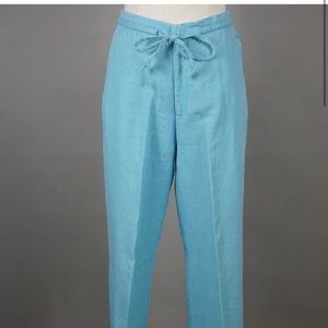 Banana Republic Linen Pants- Seafoam Blue